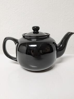 Old Amsterdam 1701 Porcelain Works Ceramic Black Tea Pot Lead Free with Lid